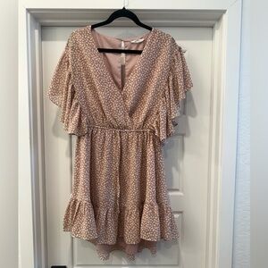 MACARON Blush Pink Printed Sundress